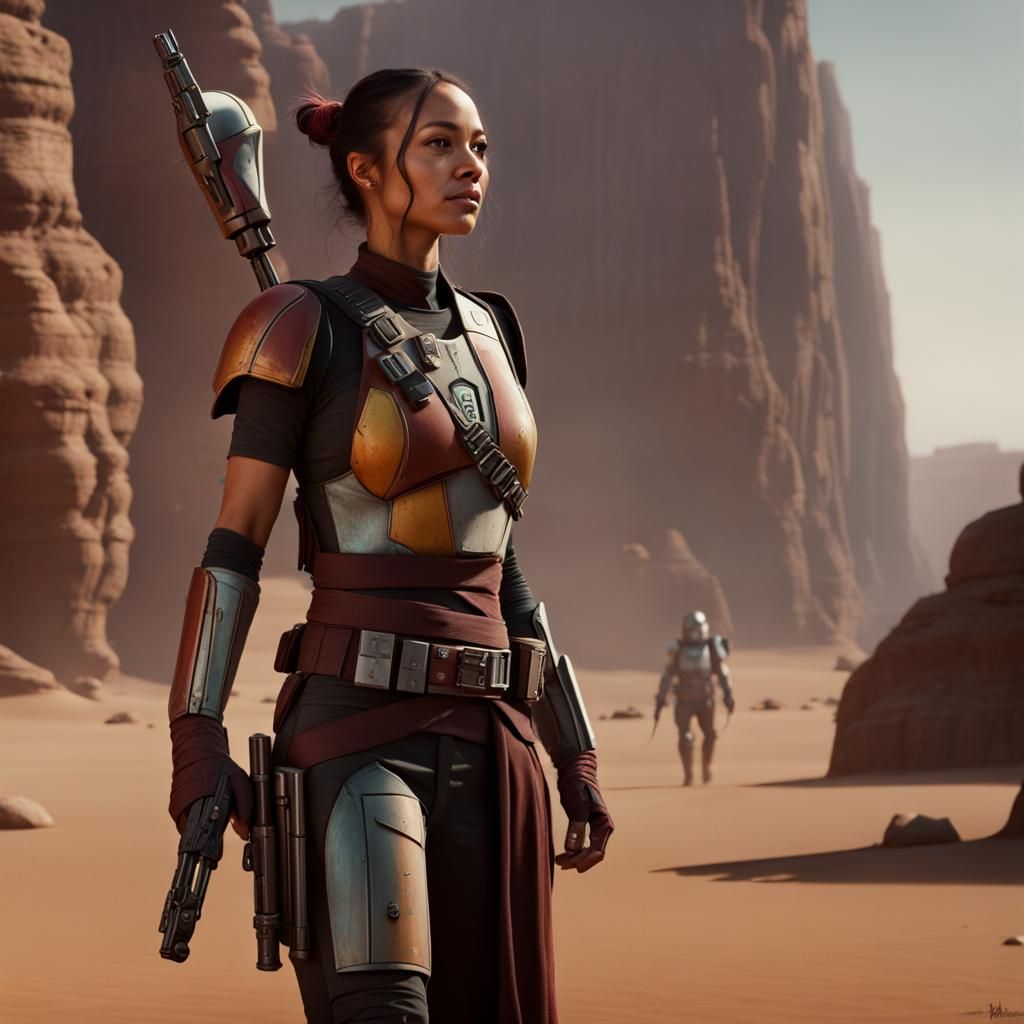 Koska Reeves in The Mandalorian: Digital Art