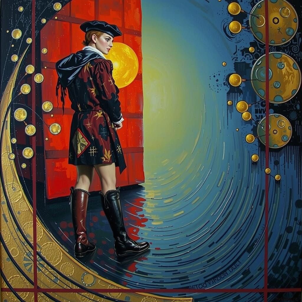 Psychedelic Landscape Painting in Expressionist Style