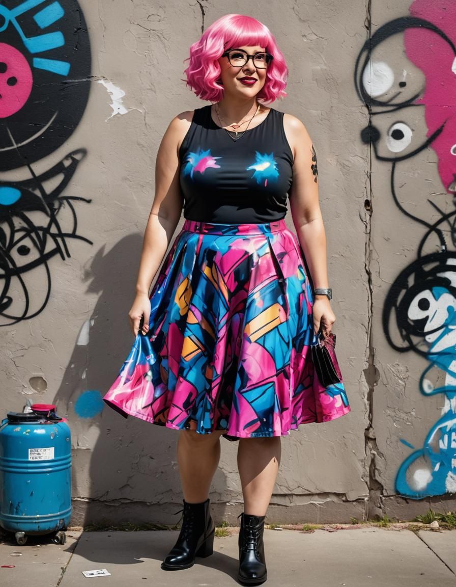 Psychedelic Art Deco Portrait of Athlete