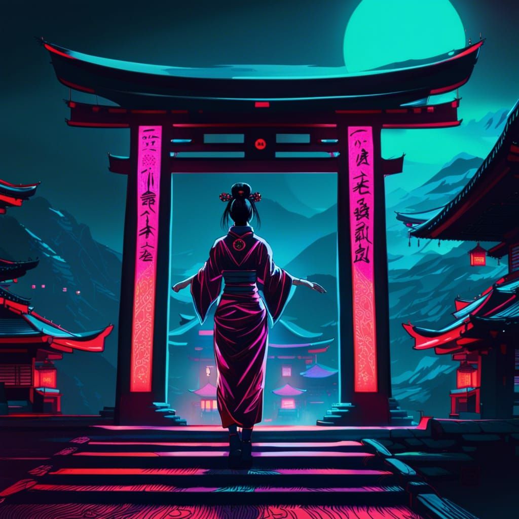 Cyberpunk Geisha