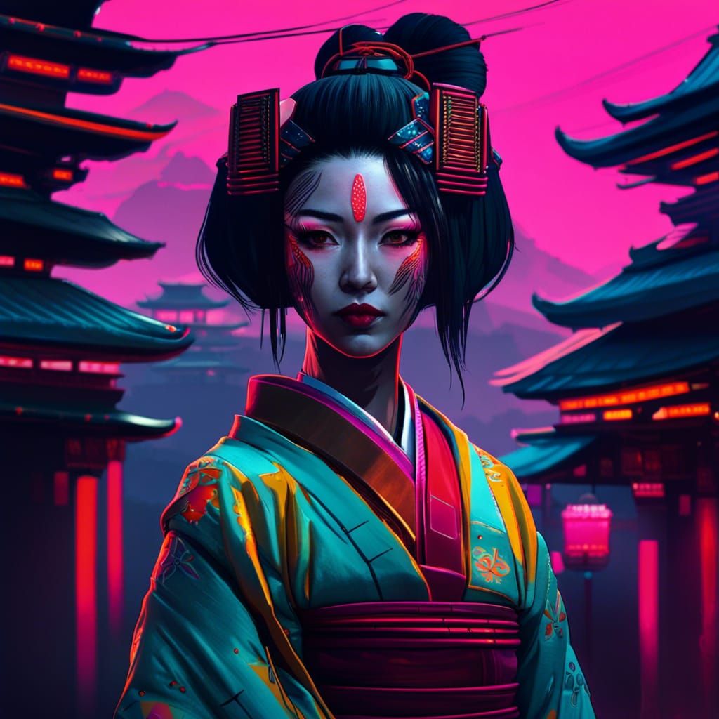 Cyberpunk Geisha
