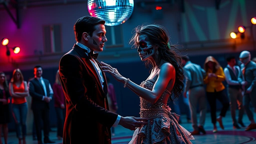 Glamorous Monster Ball in Dreamlike Burton Style