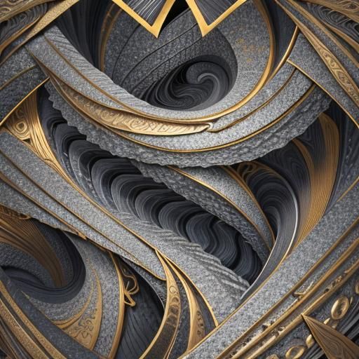 Abstract Geometric Shapes in Photorealistic 3D