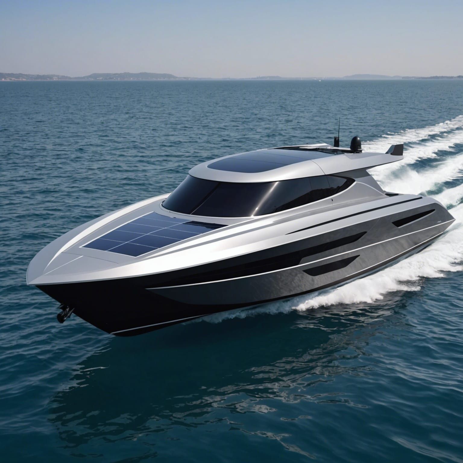 a futuristic boat powered by advanced technology,
