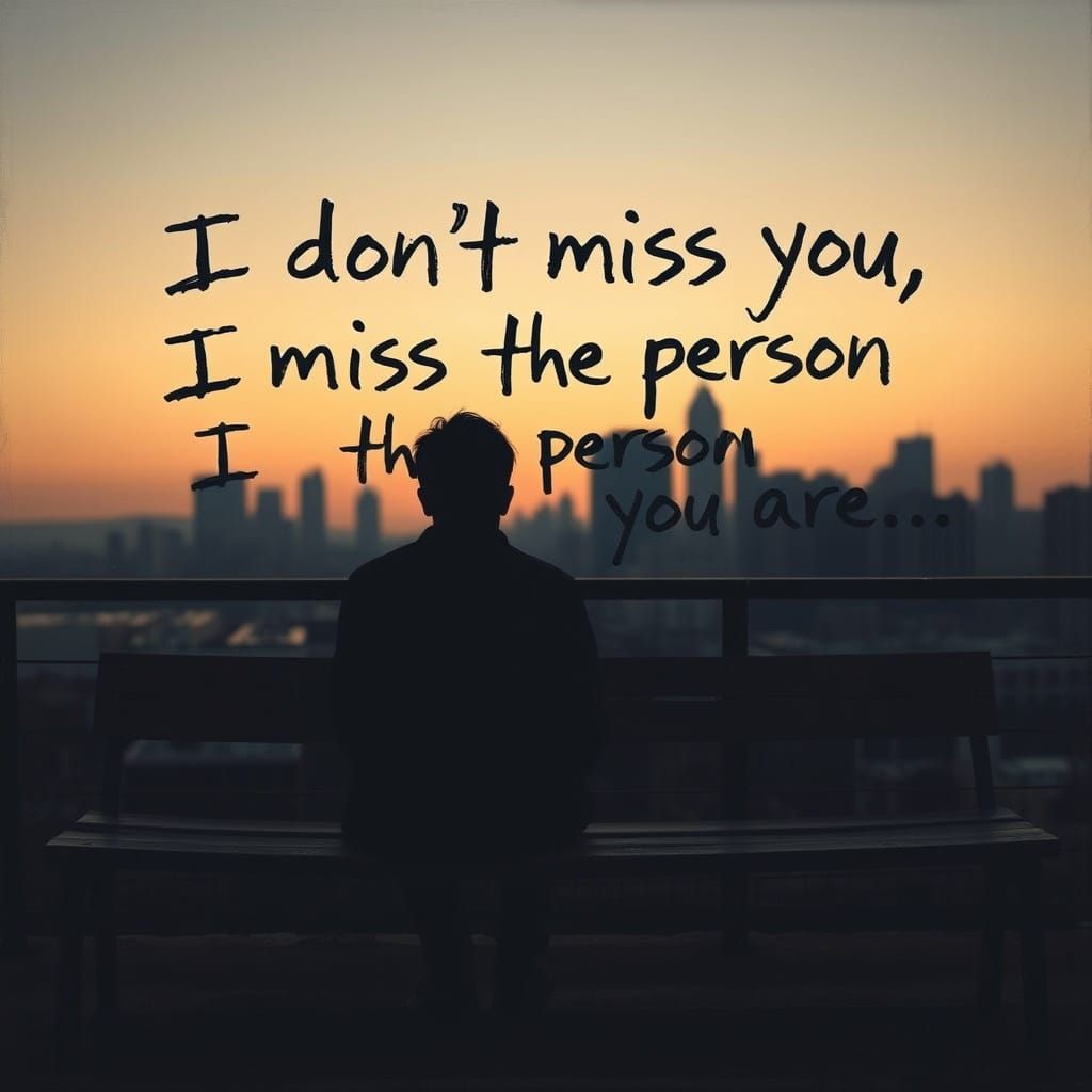 Melancholic Cityscape Captures the Weight of Lost Love