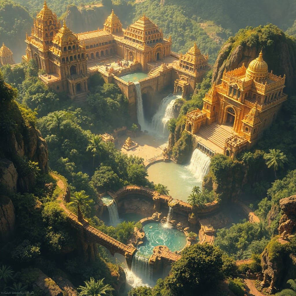 Lost City of El Dorado Gleaming in Golden Splendor