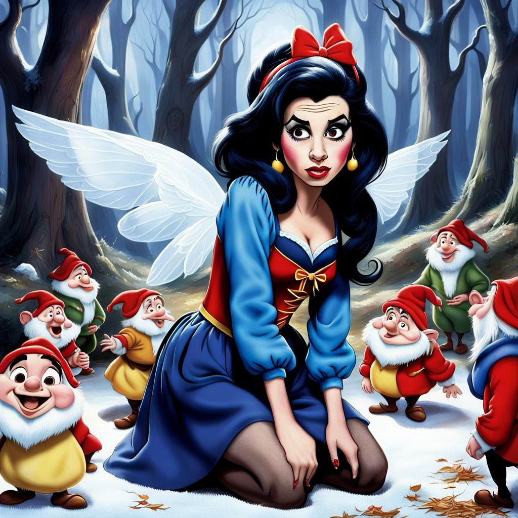 Amy Winehouse as Snow White: A Dark Fairytale