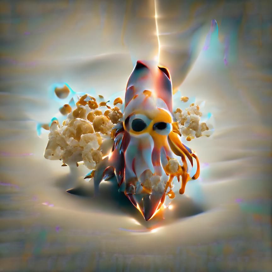 Popcorn Squid Generated by AI