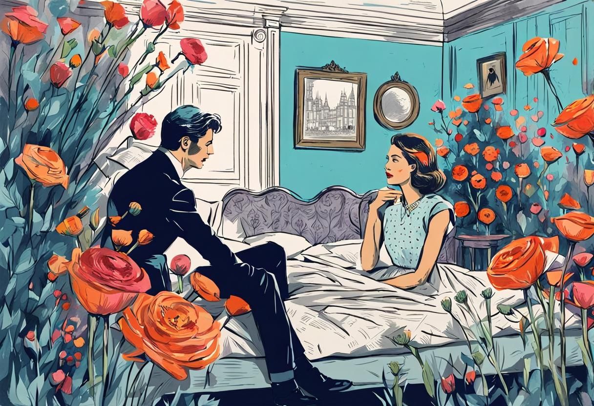 Lovers' Tiff in a Charming Manor