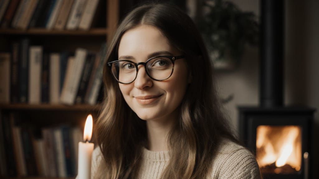 Soulful Portrait of a Finnish Nurturer in Cottagecore Style