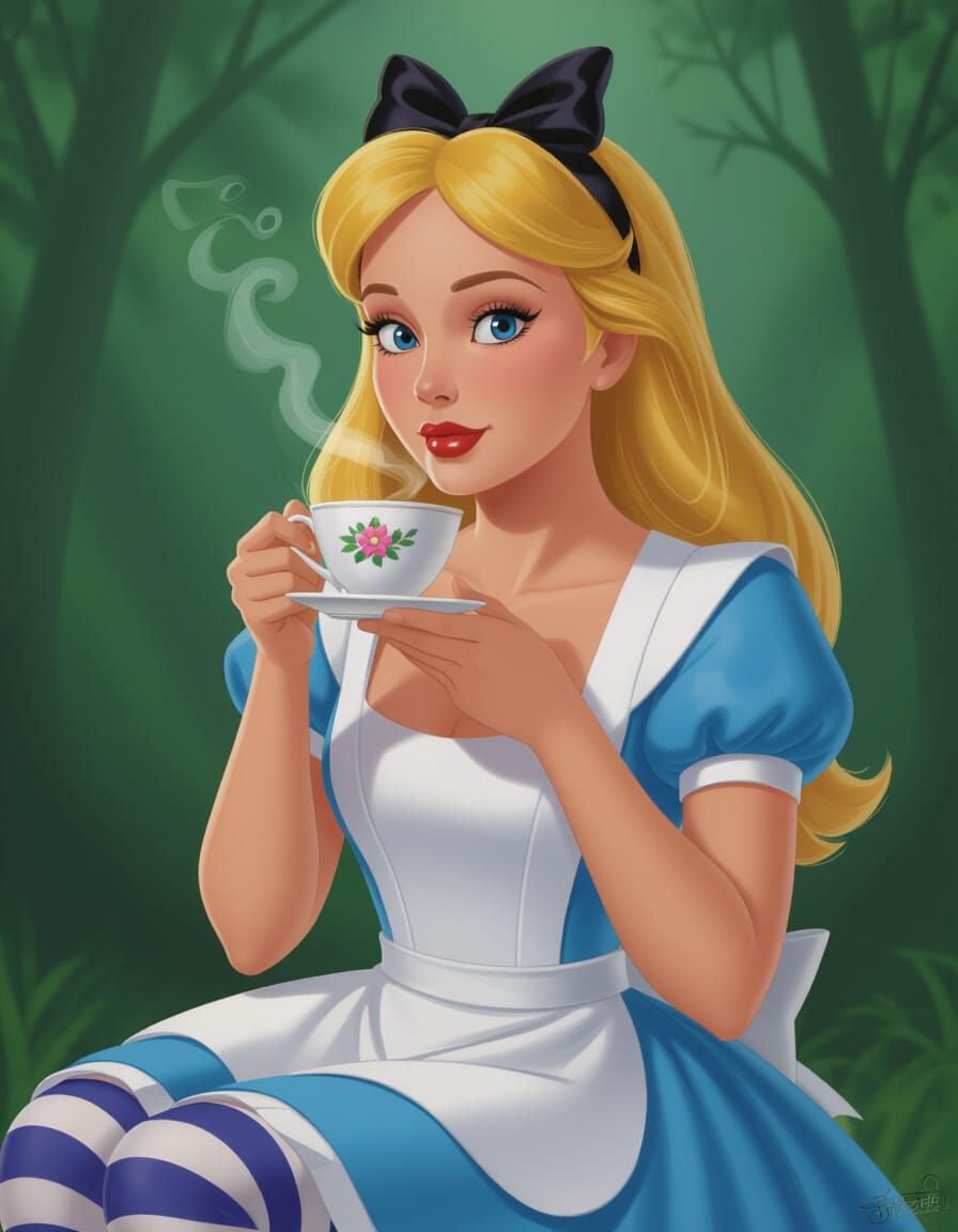 Alice in Wonderland: Drow Princess Cosplay