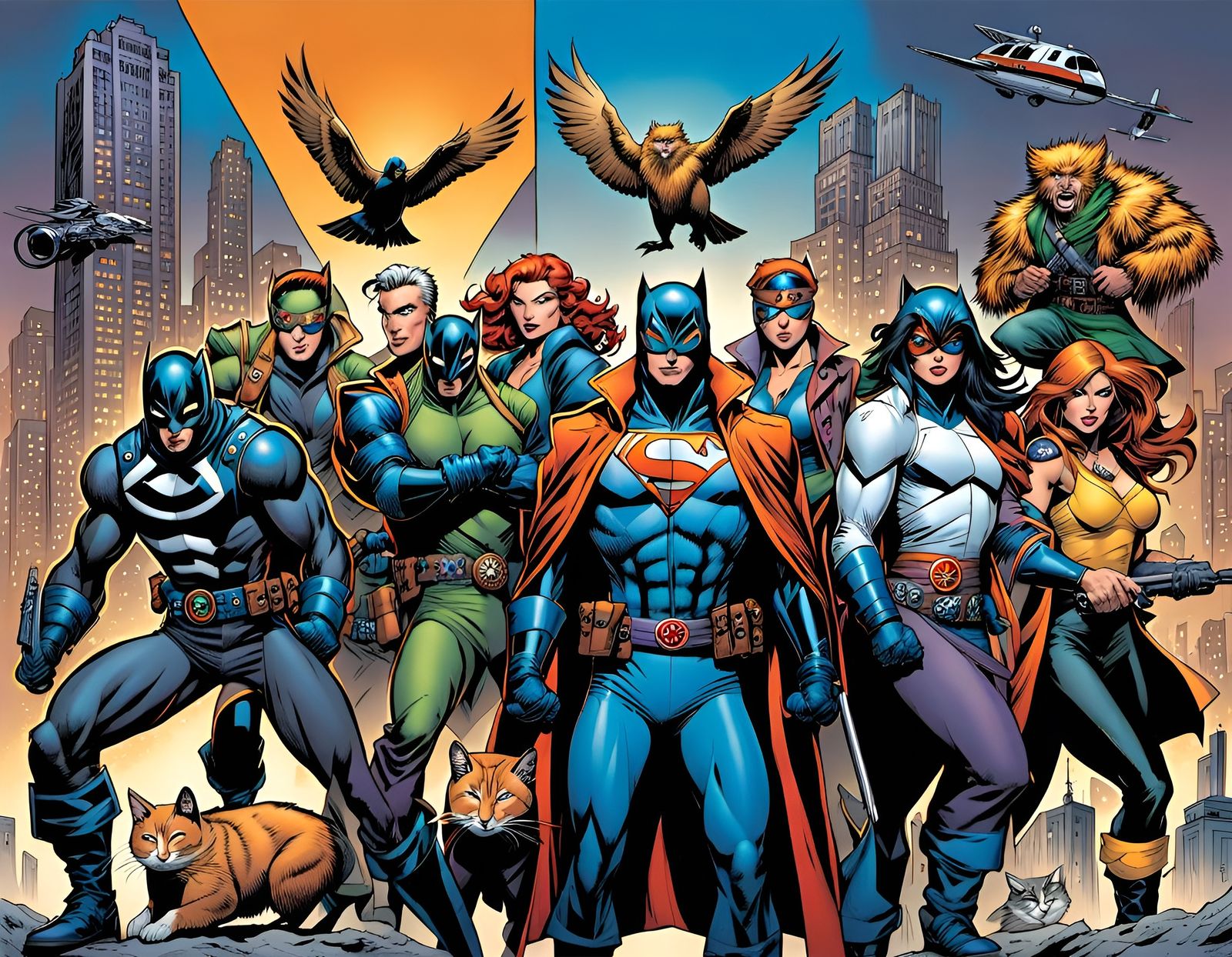 Animal Cybernetic Heroes Comic Book Page