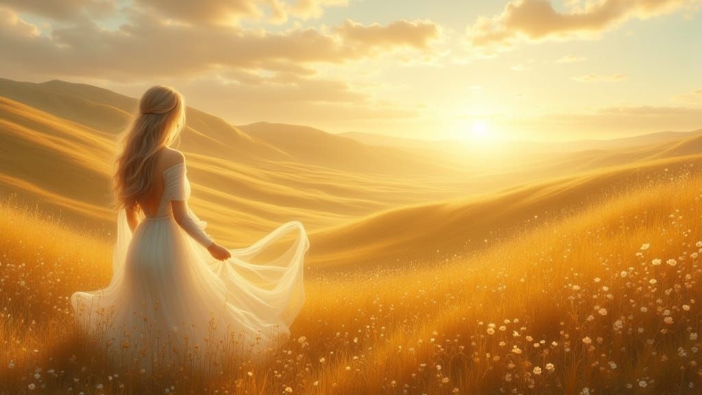 Woman Remakes Dawn in Golden Age Illustration Style