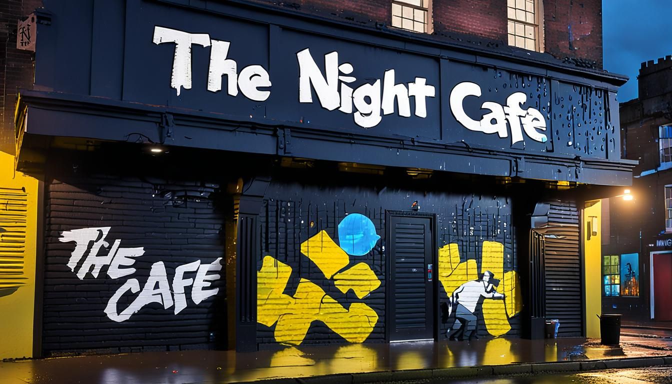 Cyberpunk Graffiti Art: The Night Cafe 500