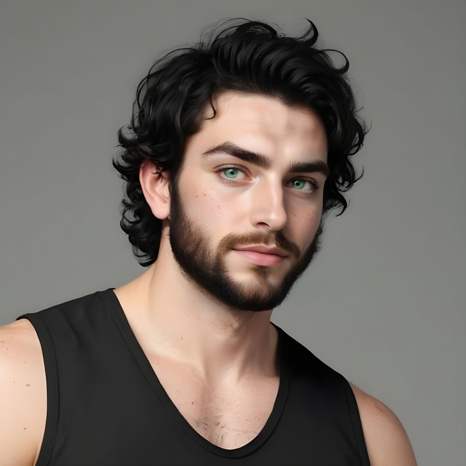 Portrait of a Friendly Cajun Man with Green Eyes