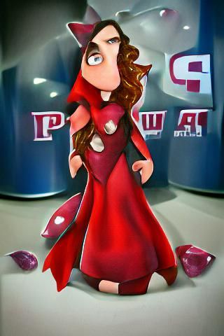 Scarlet Witch Digital Art