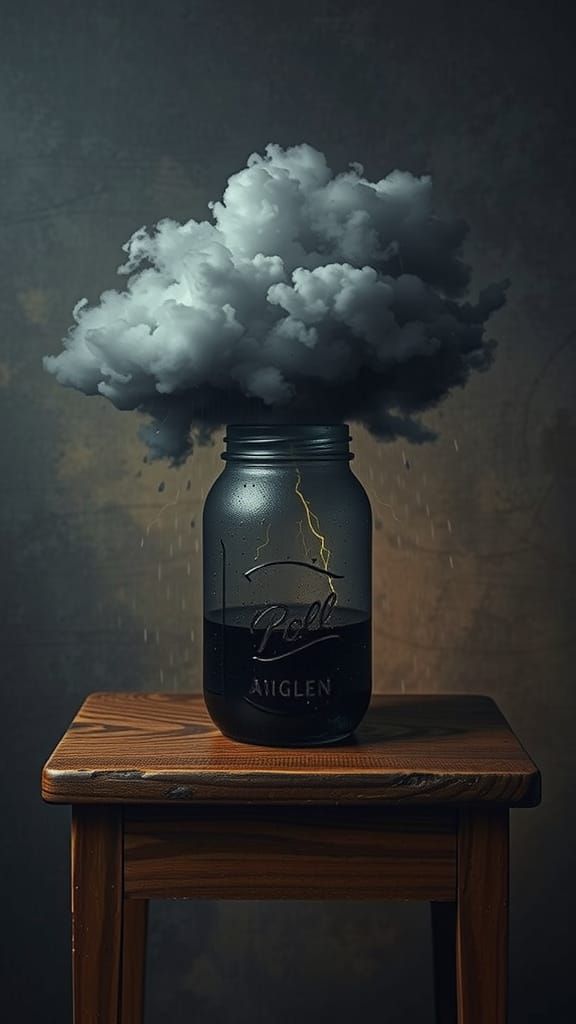 Storm in a Jar: Ominous Weather in Glass