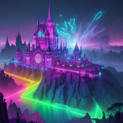 Magical Girls Club in Neon Fantasy Castle