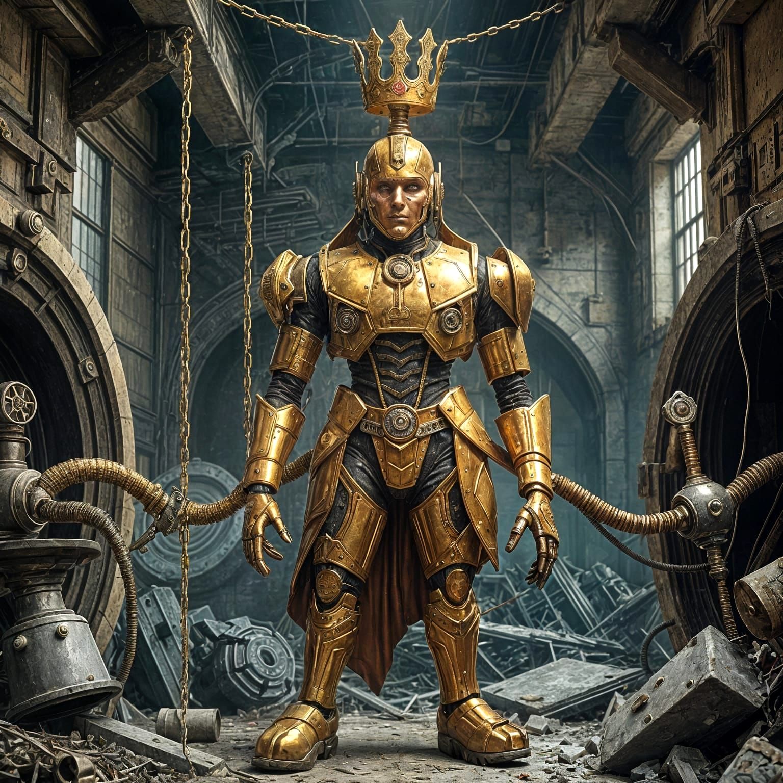 Ancient Automaton King Guards Ruined Treasure Vault