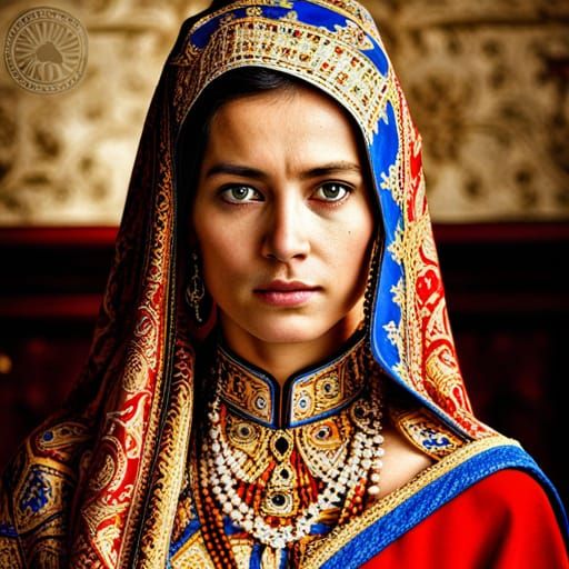 Queen of Afghanistan in Hyperrealistic Portrait