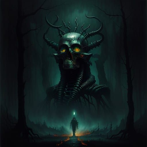 Razenca in Dark Surrealism Style