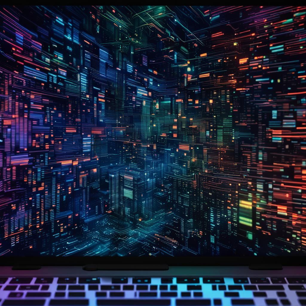 Typing Love Text in Cyberpunk Style