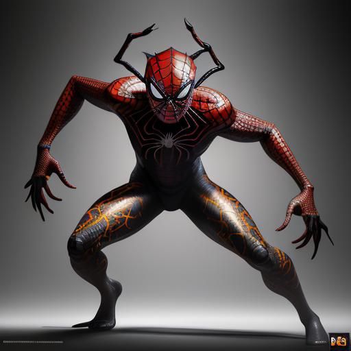 Hyperrealistic Spider Inspired by Ghanaian Folklore