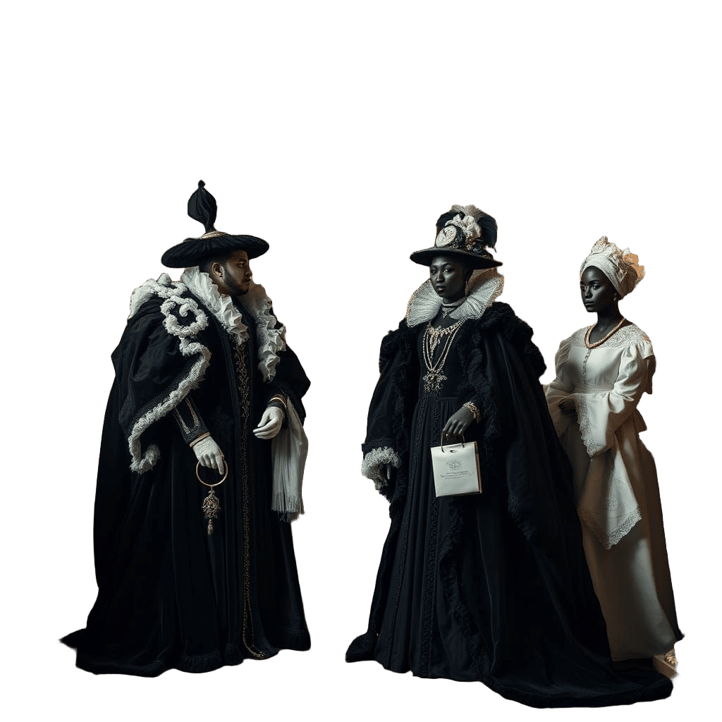 rococco baroque image rich black burgers