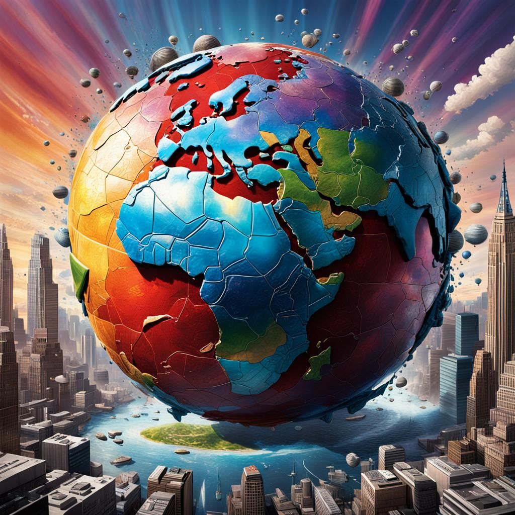 Daily Planet Newspaper Cover in Hyperrealistic Splash Art