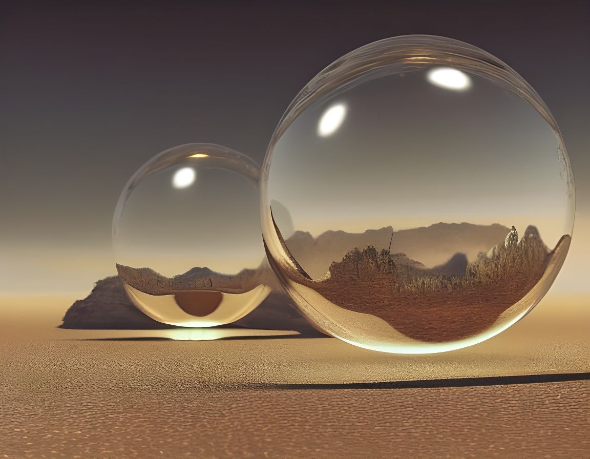 Angels Trapped in Fiery Glass Spheres