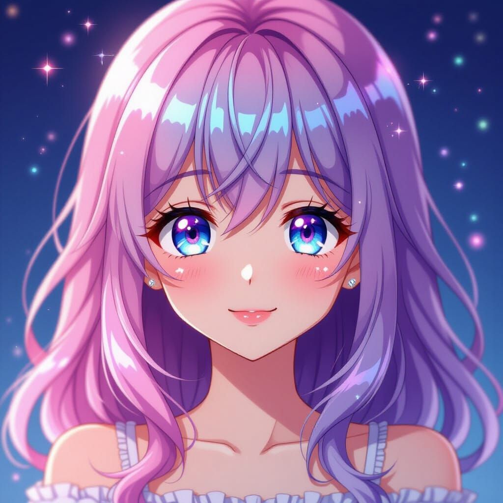 Charming Anime Girl Close-Up in MAPPA Style