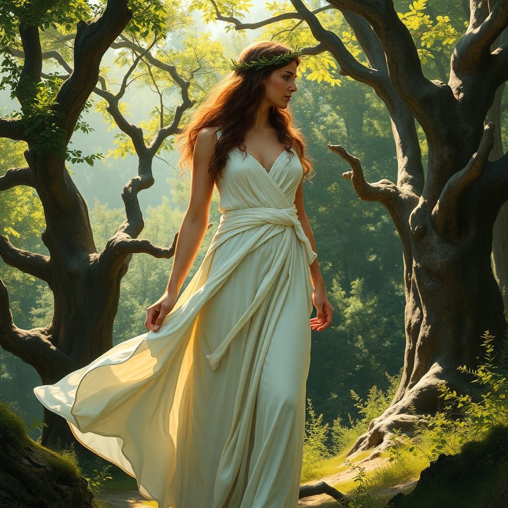 Daphne and Apollo in Forest Glade