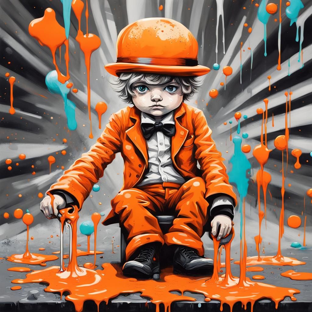 Voting Image in Graffiti Style with High Contrast