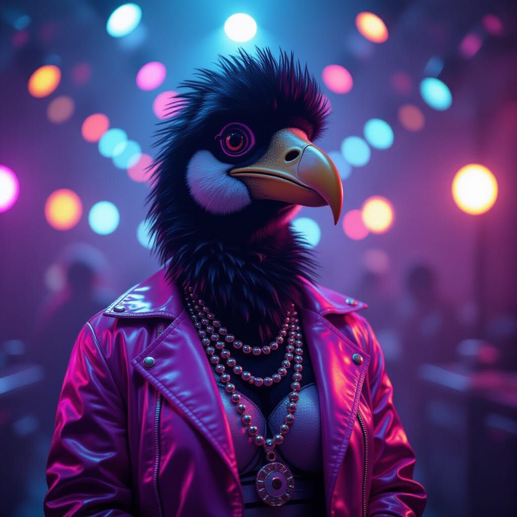 Dodo at a Disco in a Cinematic Style