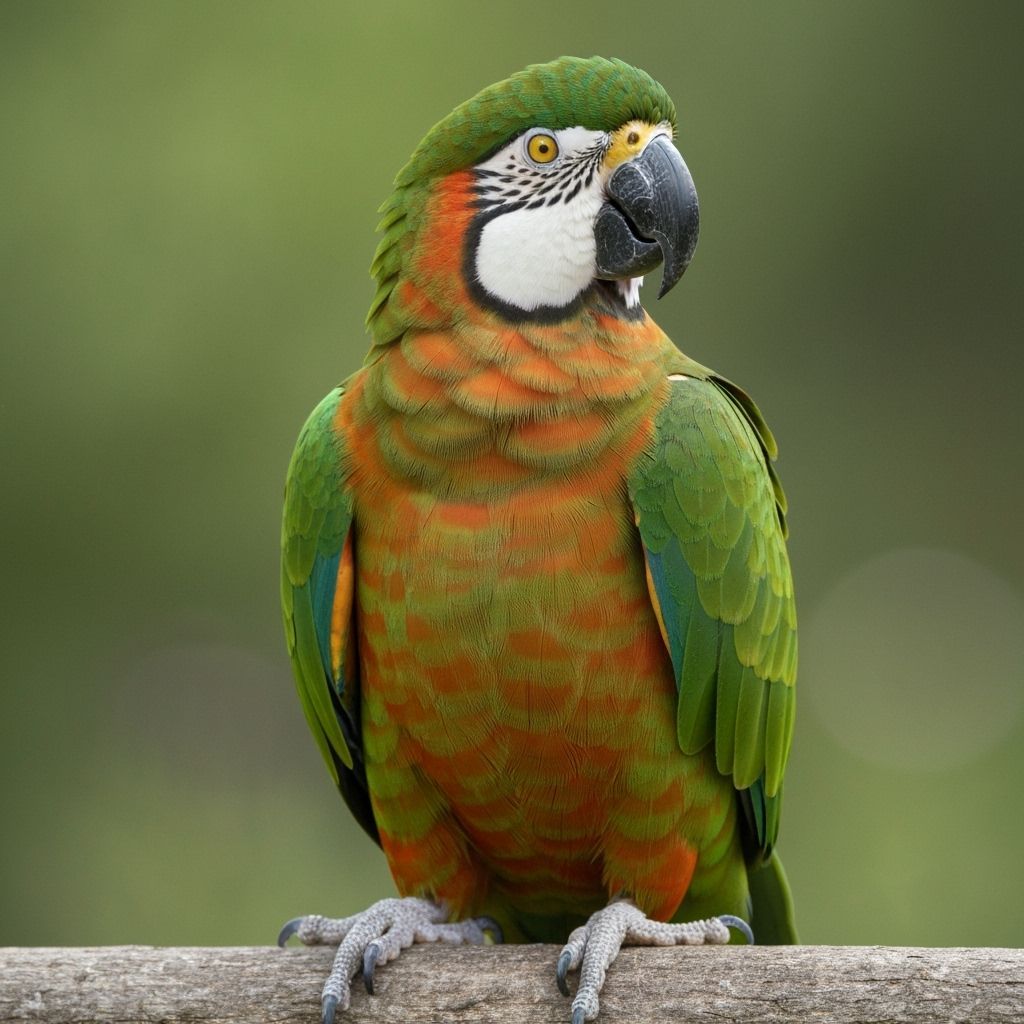 Beautiful Parrot in Tropical Setting