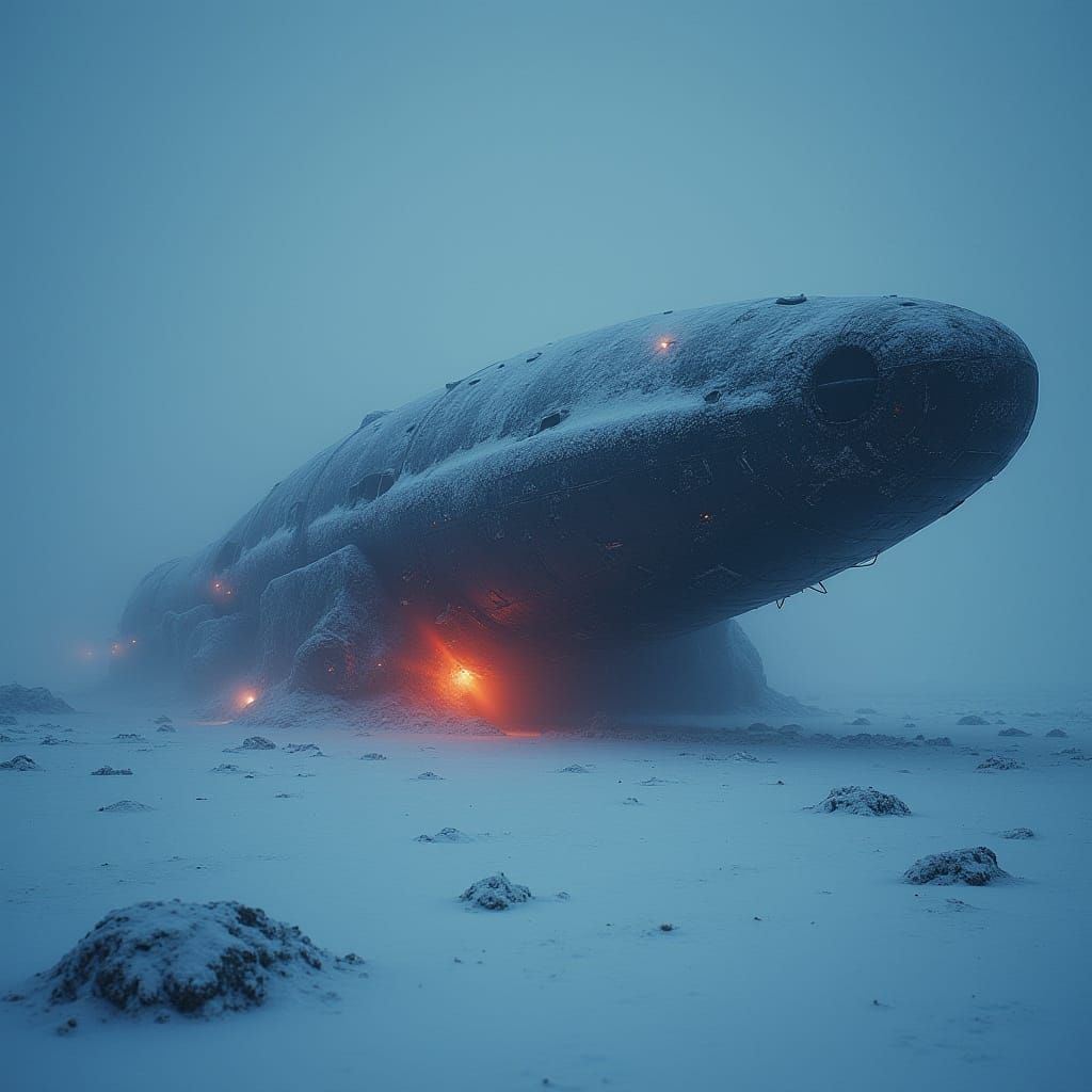 Arctic Alien Spacecraft Wreck: Sci-Fi Mystery