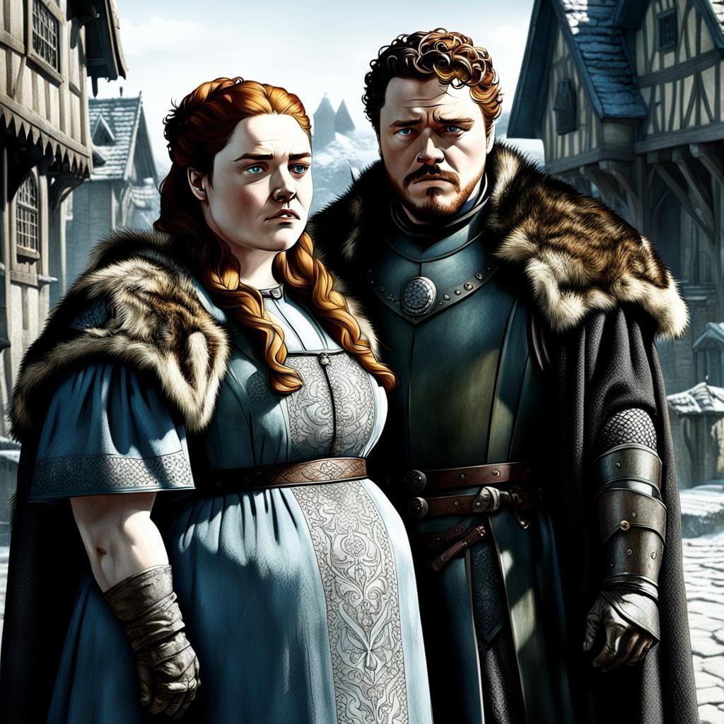 Robb Stark and His Wife: A King's Portrait