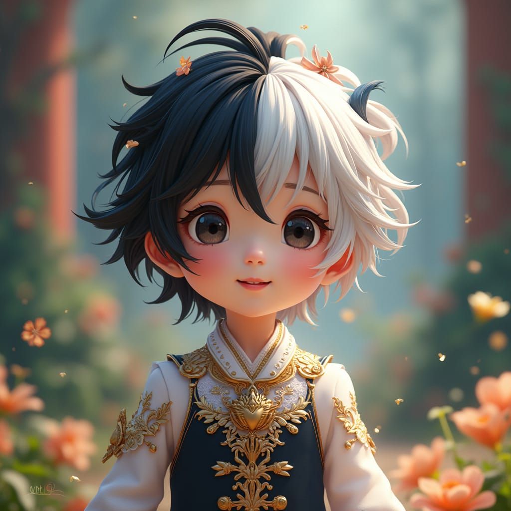 Noble Child's Vibrant Fantasy World Adventure