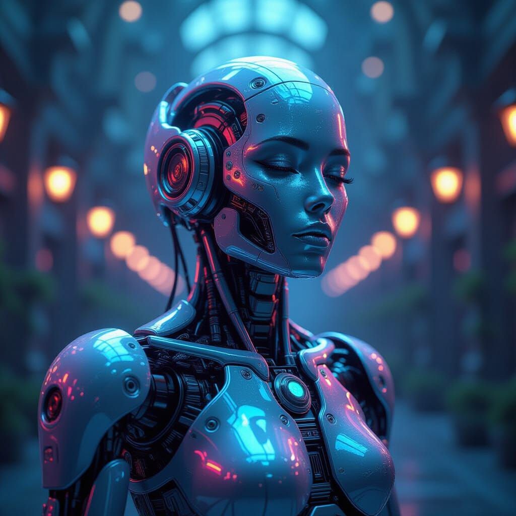 Psychedelic Organic Cyborg in Holographic Plastic