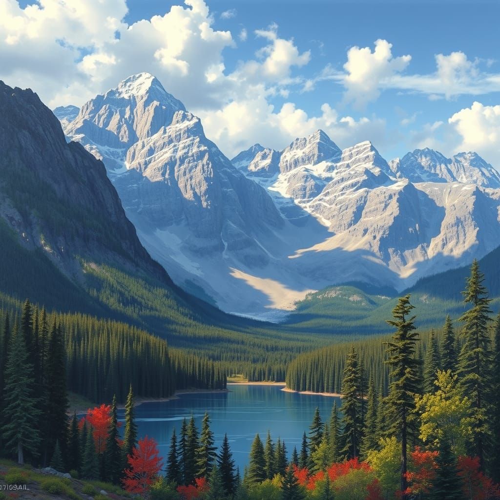 Canadian Wilderness in Whimsical Realism