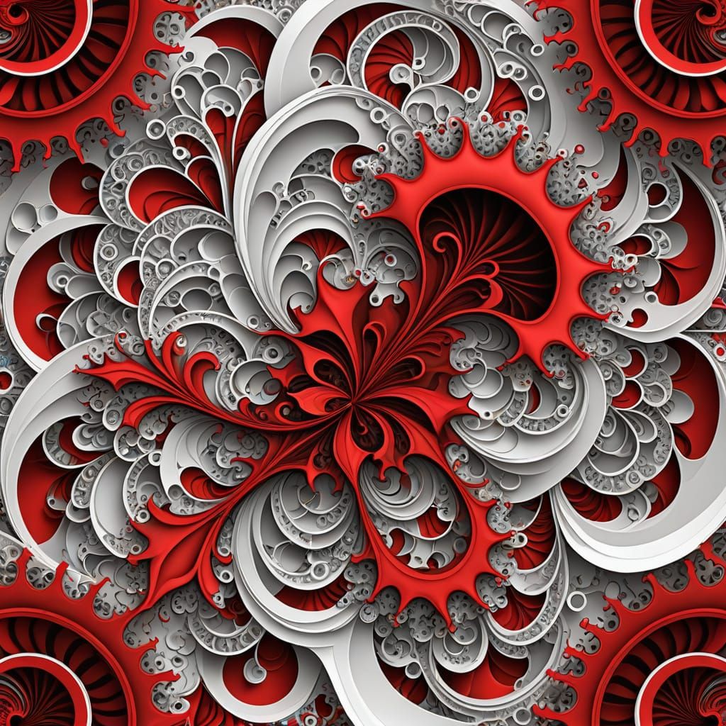 Vibrant Fractal Dance Unfolds in Harmonious Patterns