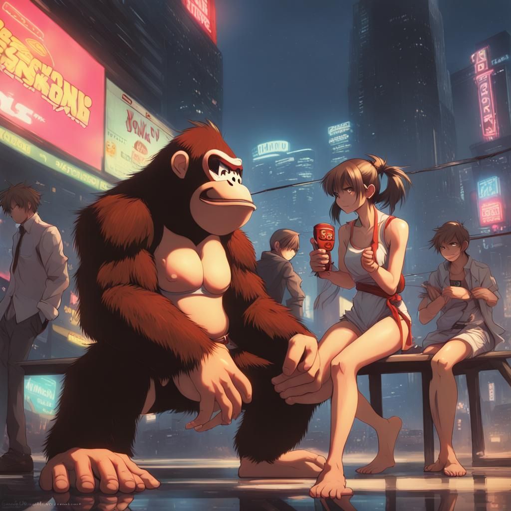 Donkey Kong Anime Connection Rituals by Aquasixio