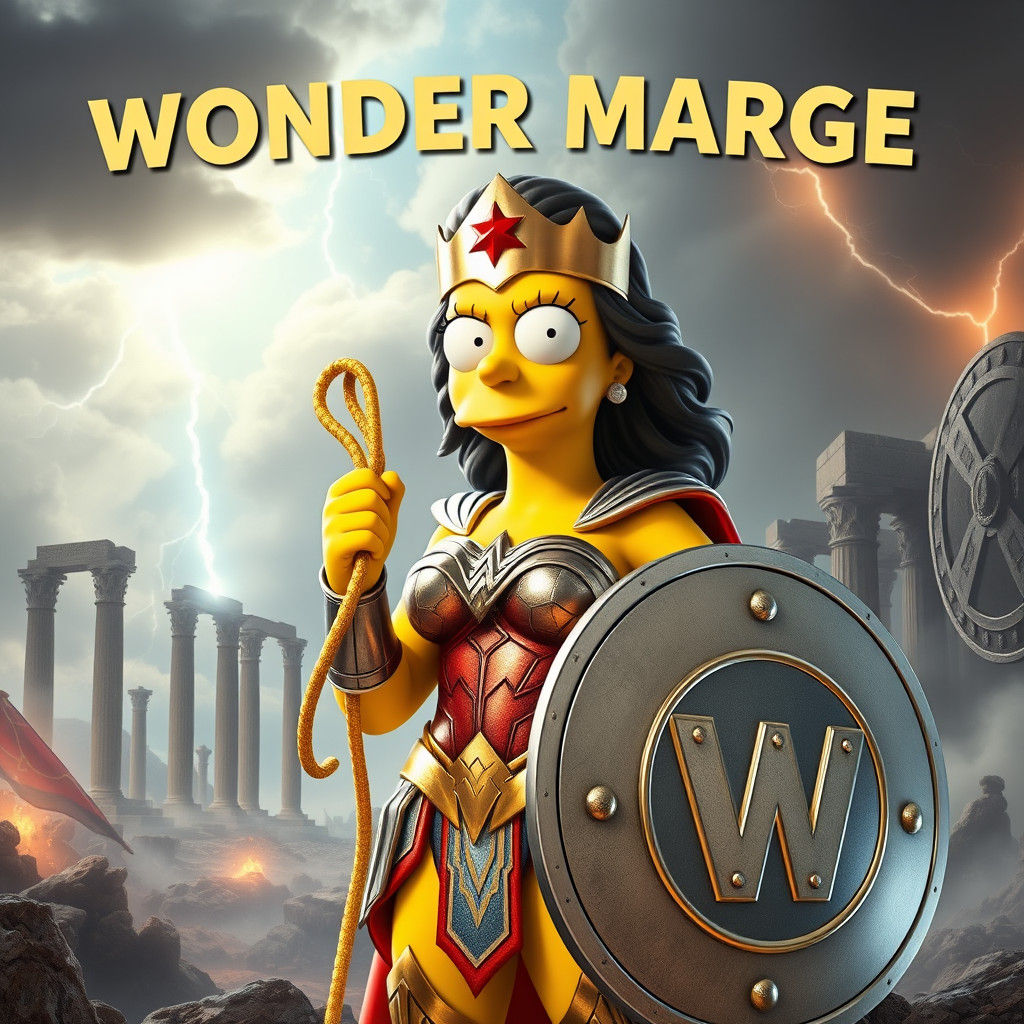 Marge Simpson as Wonder Woman