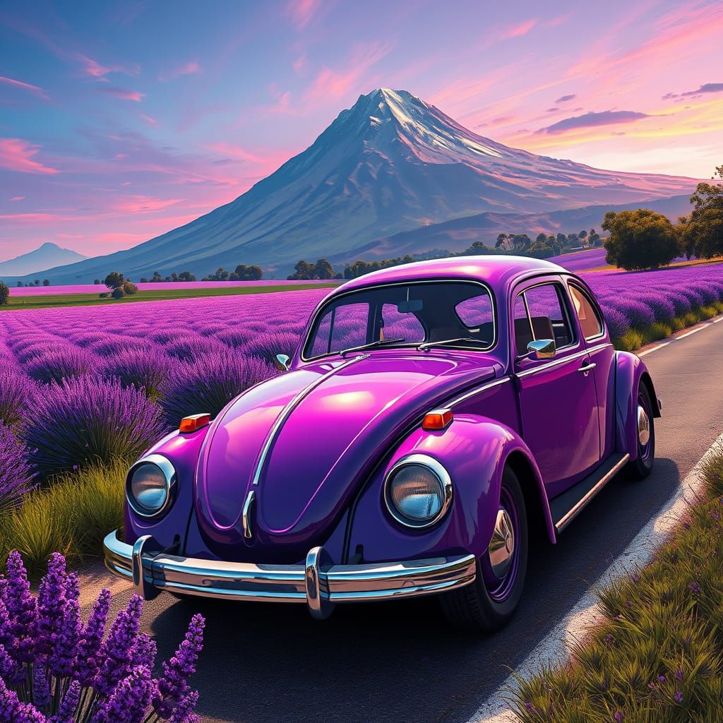 Purple Volkswagen