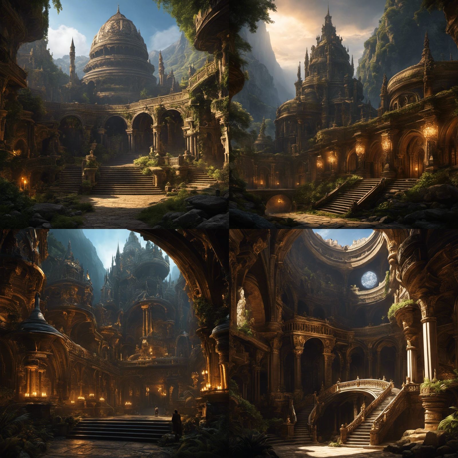 Drow City Menzoberranzan: Dark Fantasy Concept Art