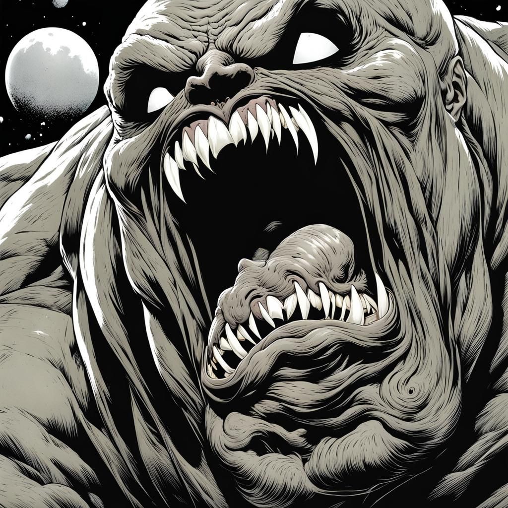 Clayface Devouring a Face: Epic Villain Scene
