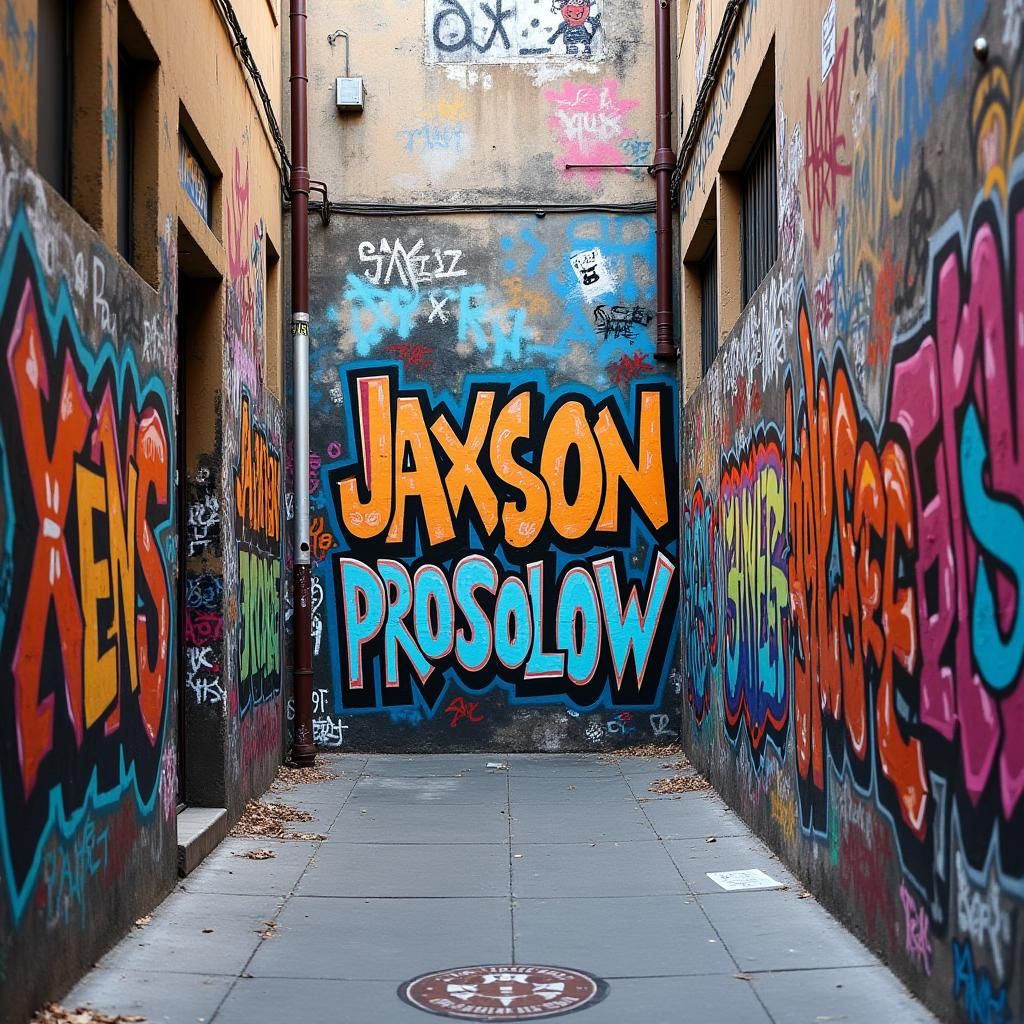 Urban Graffiti Art Featuring Jaxson Prosolow