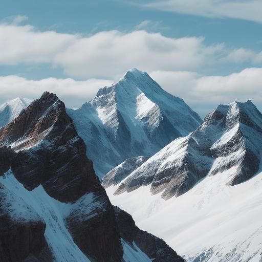 AI Generated Mountain Landscape