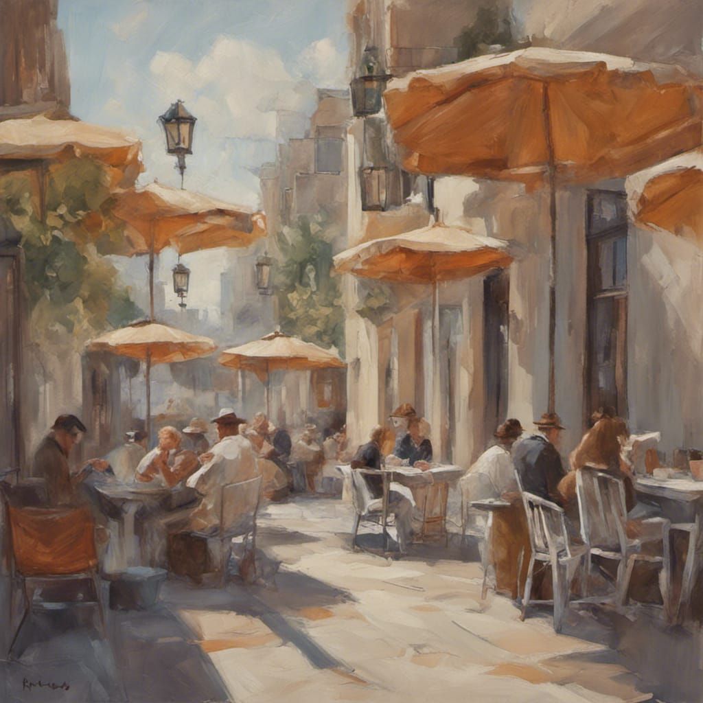 Man in Uniform Drinks Wine: Oil Painting