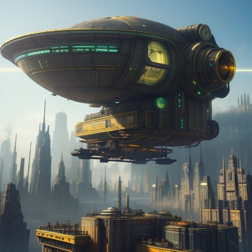 Futuristic Cityscape in Vibrant 3D Animation